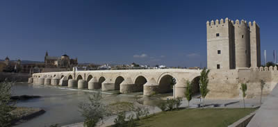 roman bridge w tower de la Calohra